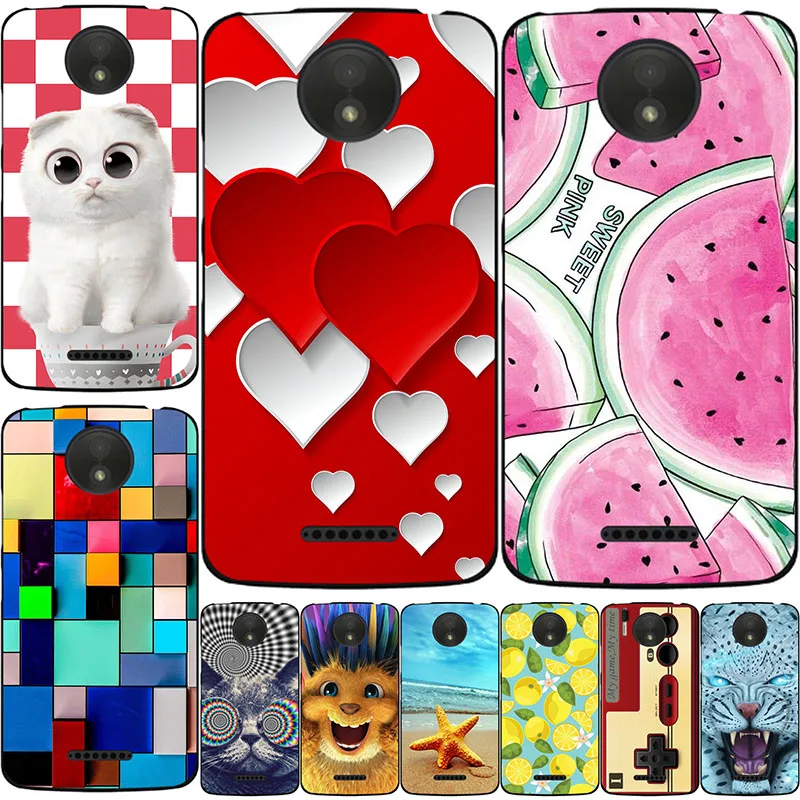 June New Styel Phone Case For Motorola Moto C 4G Color pattern 3D Printing XT1750 XT1754 XT1755 XT1758 5.0&quot covers | Мобильные