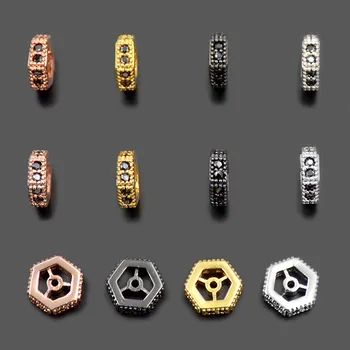 

20Pcs/Lot Black Zircon Gem stone Micro Pave Sliced Bracelet Connector Charm Beads 3x9mm Fashion Diy Jewelry Design Wholesale