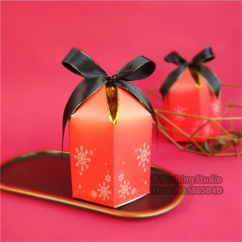 

100x Cupcakes Dessert Cookies Candy Gift Apple Box, Baby Shower Kids Birthday Party Favors Gift Box Christmas Candy Apple Boxes