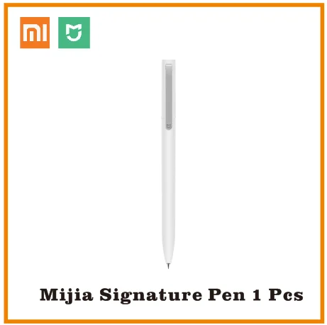 Xiao mi jia Sign Pen mi Pen 9,5 мм ручка для подписи PREMEC гладкая швейцарская заправка mi Kuni японские чернила(черный/синий) лучший подарок - Цвет: Mijia signature pen