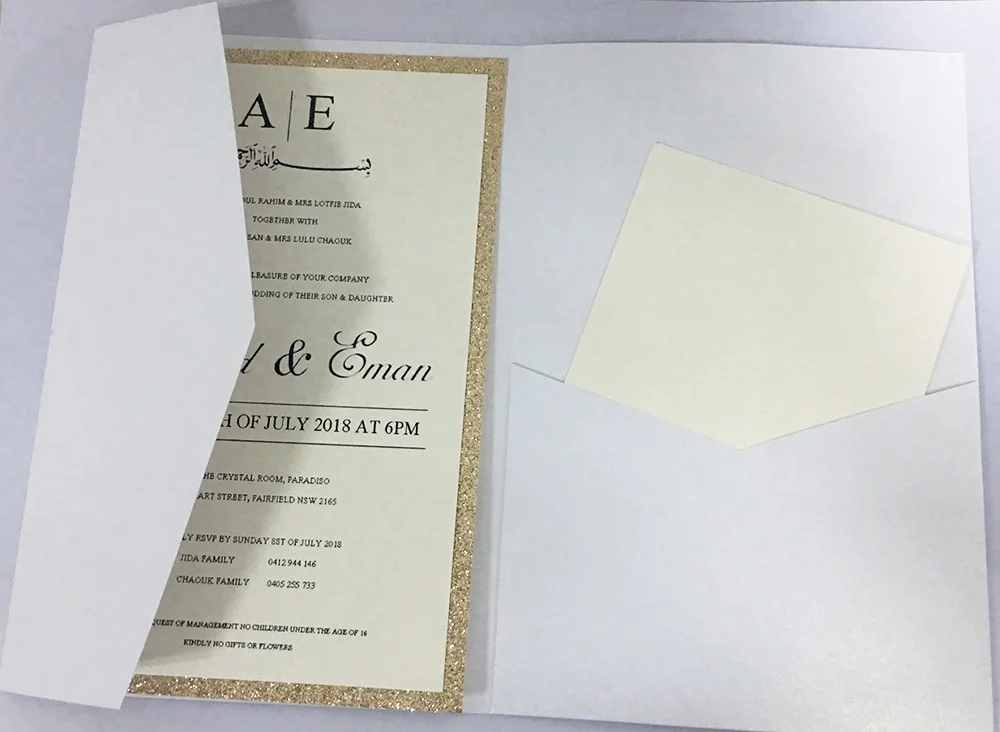 pearl white 10 шт./партия pocketfold свадебные пригласительные карты три сложенные карты и жемчужные бумажные карманные поздравительные открытки, приглашения Обложка для вечерние - Цвет: pearl white