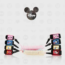 Disney поводок для запястья детское безопасное обучение ходьбе анти потерянный Регулируемый Поводок Веревка напоминание манжета для малышей Walk Assistant пояс