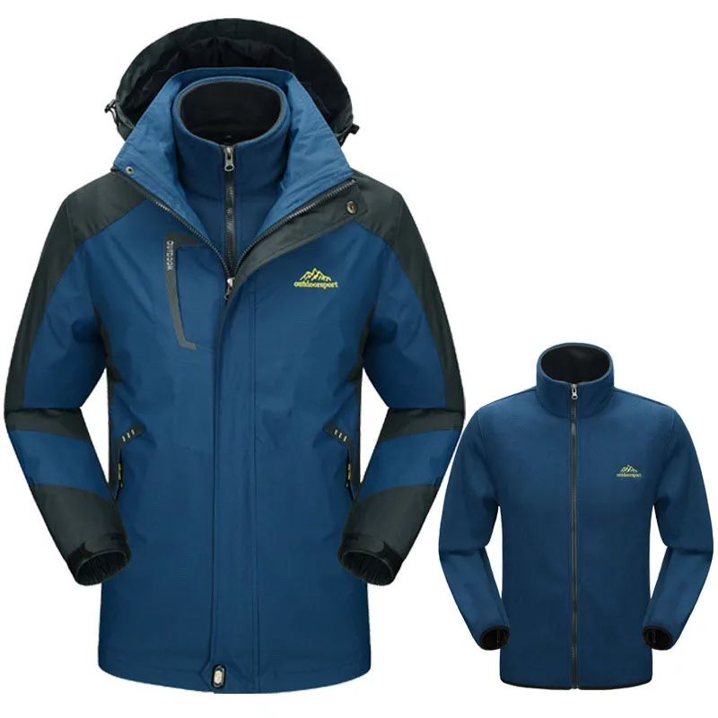 5XL Men s Winter Thick Softshell Jackets Male Outdoor Inside Fleece Jacket Windproof Waterproof Thermal Coats