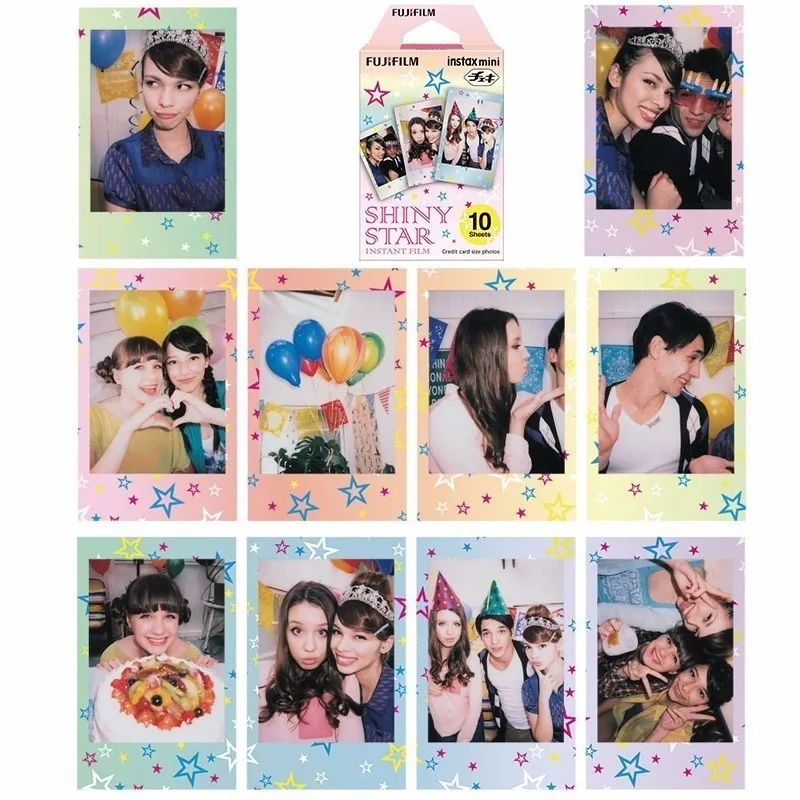 20 Простыни детские из натуральной Fuji Fujifilm Instax Мини Плёнки монохромный моно Air Mail