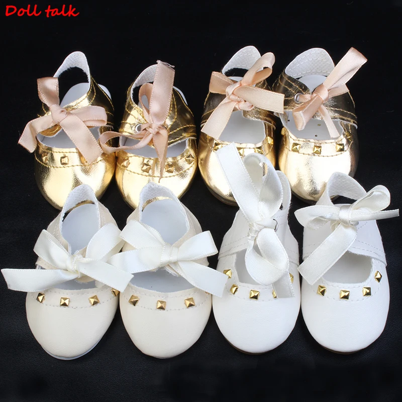 

7.5cm Doll Shoes Fashion Week Exquisite Leather Toy Shoes Mini Leather Shoes For 18 Inch Girl Doll Cute Shoes
