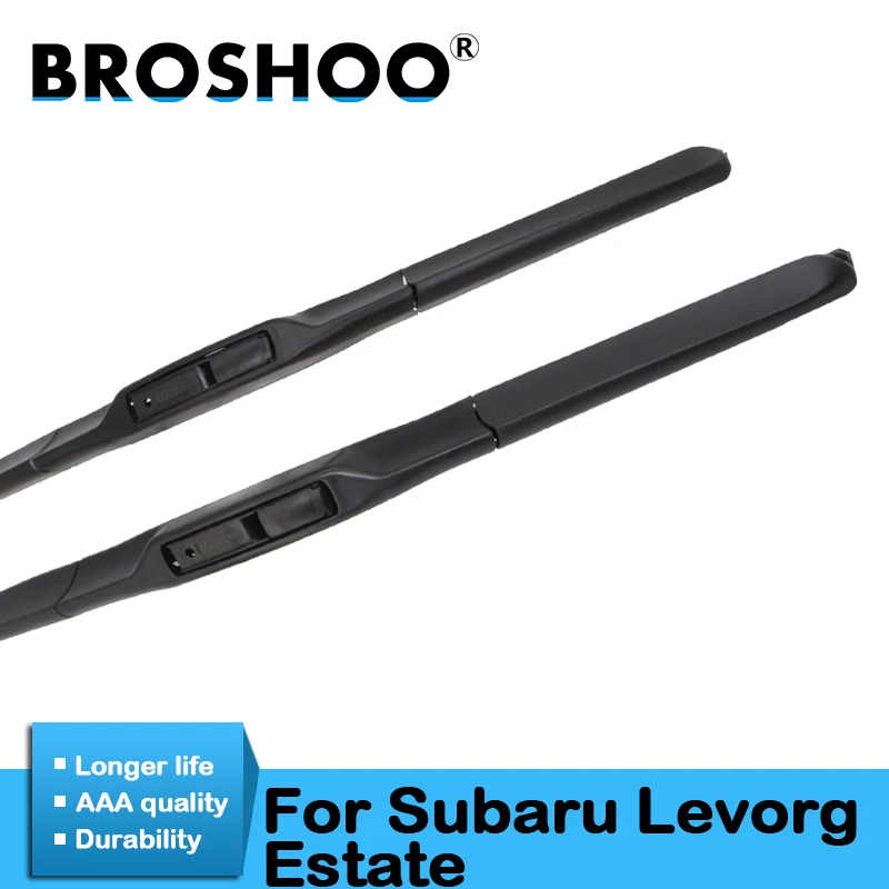 

BROSHOO Car Wiper Blades Natural Rubber For Subaru For Levorg Estate 26"&16" ,2014 2015 2016 2017 2018 Fit Standard Hook Arm