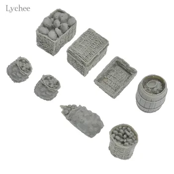 

Lychee Life 1/35 Resin Models Scene Accessories Discarded Oil Drums Miniature DIY Creative Home Decoration