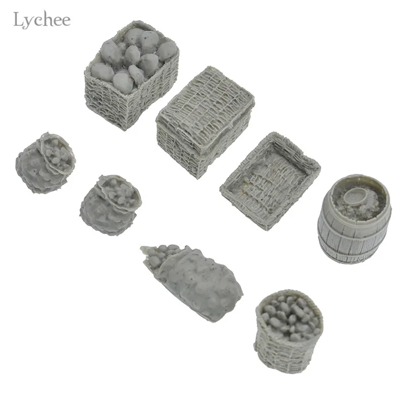 Lychee Life 1/35 Резиновые модели сцена аксессуары извлеченные масляные барабаны
