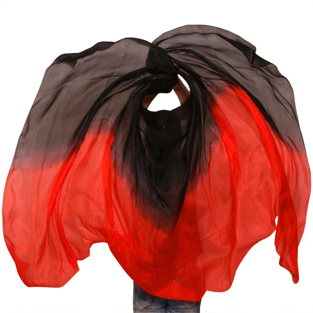 Дизайн шелк вуаль танец живота вуаль Tarifa perut kostum черный+ фиолетовый+ розовый - Цвет: As picture