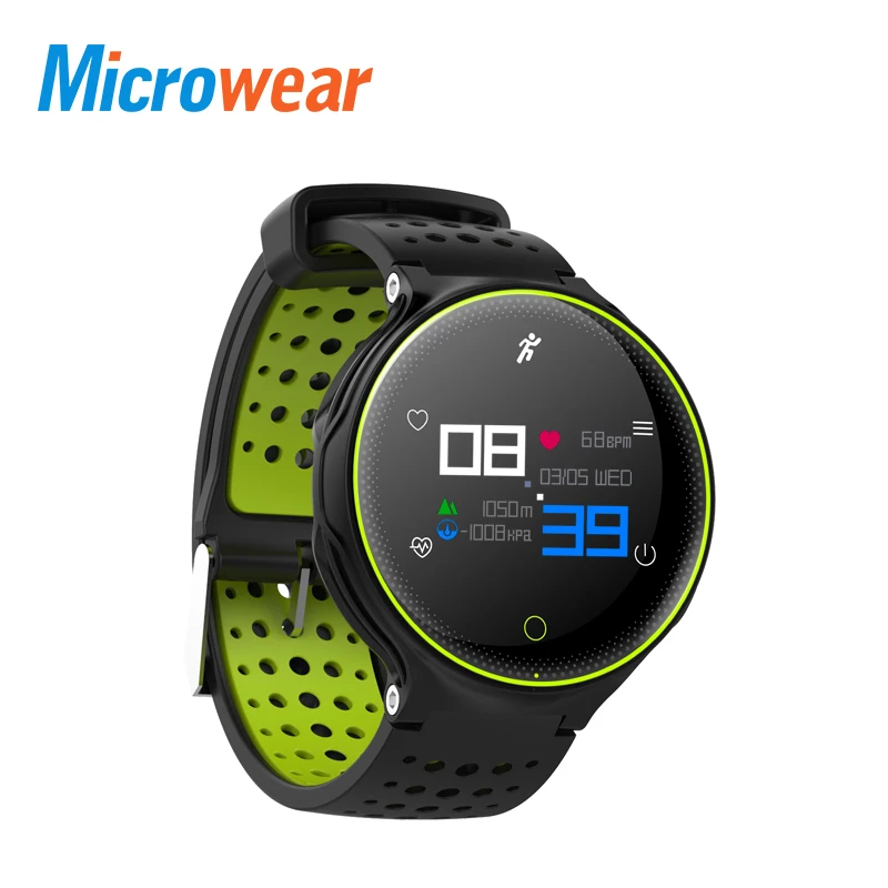 

Microwear X2+ Smart Bracelet Waterproof IP68 Blood Pressure Oxygen Heart Rate Monitor Wristband Fitness Track Color Screen