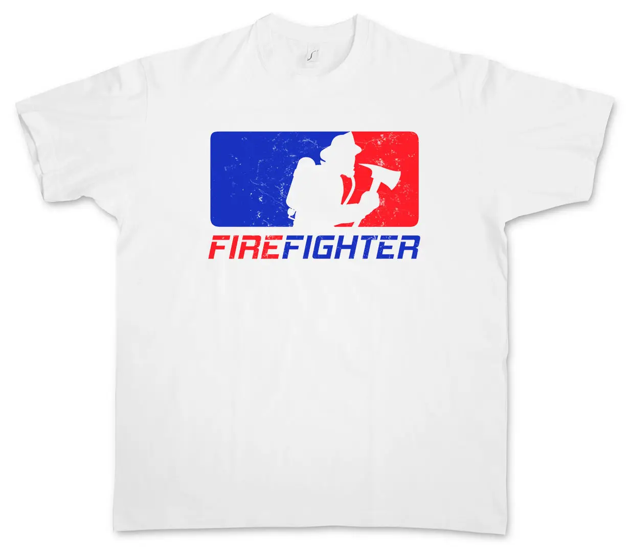 FIREFIGHTER T-SHIRT Fire Brigade PHIKING Axt Axe Helm Fighter | Мужская одежда