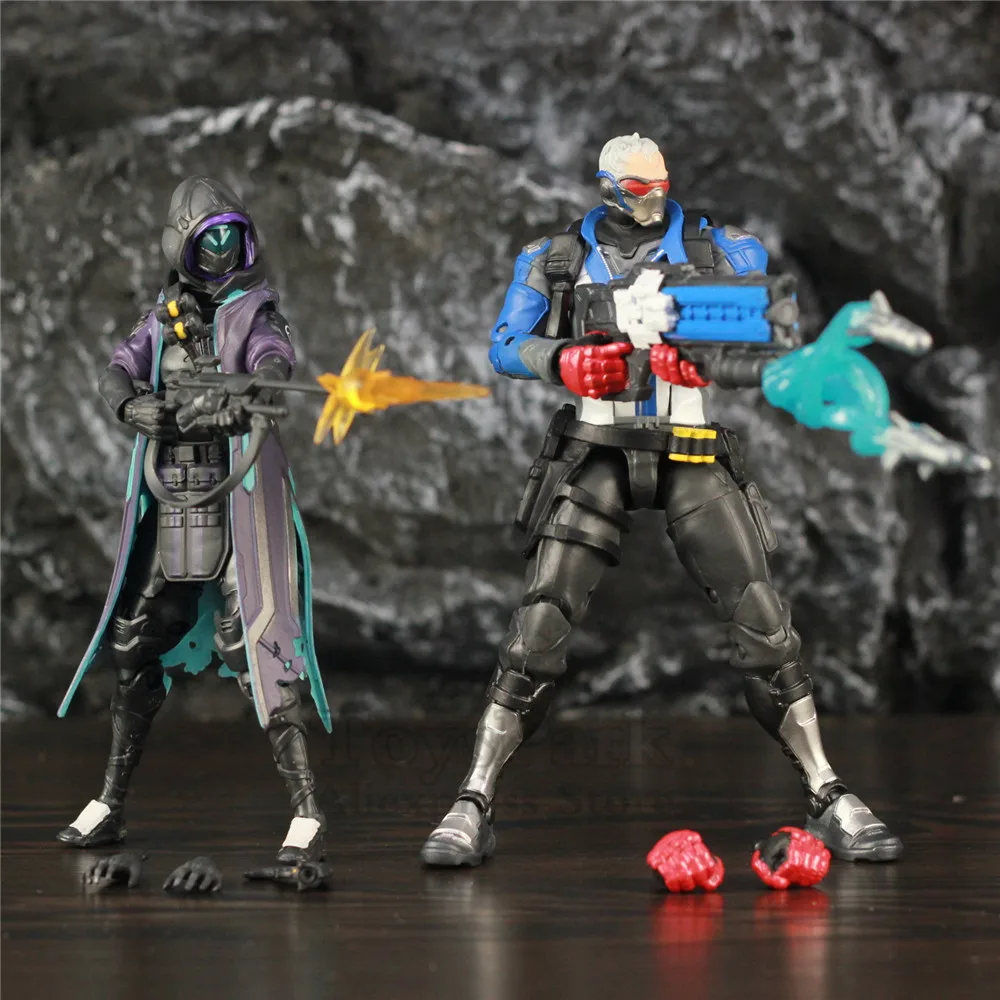 

Game OW Ultimates Series Watch Shrike Ana & Soldier 76 2 Pack 6" Scale Action Figure Over Original Toys Doll Collectible