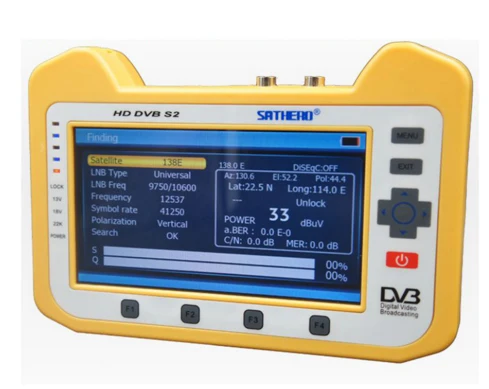 DVB-S2 Sathero SH-900HD спутниковый измеритель Finder CCTV в HD Анализатор спектра коаксиальный цифровой Мониторинг тестовая функция