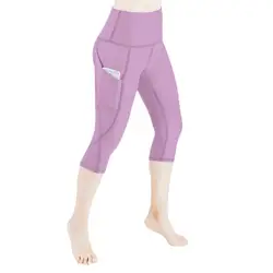 Леггинсы спортивные женские высокоэластичный для фитнеса талия с карманами узкие брюки однотонные спортивные штаны для бега леггинсы Modis