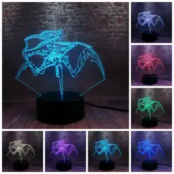 StarshipTroopers Arachnids фигурка Модель 3D иллюзия светодиодный настольный ночной Светильник красочный светильник-игрушки