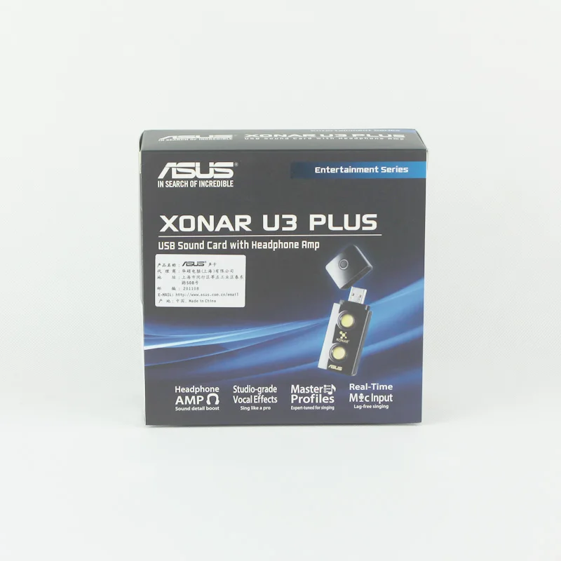 

Original USB ASUS Xonar U3 PLUS Sound Cards
