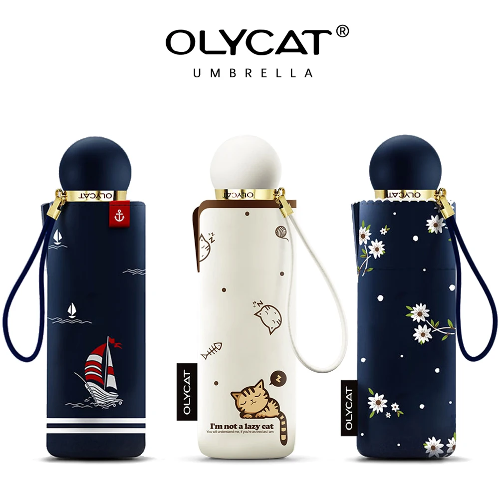 1071.81 руб. 40% СКИДКА|OLYCAT мини зонт от солнца пять складной черное покрытие Портативный карман для женщин Зонты бренд Ветрозащитный зонты Лето Paraguas-in Зонтики from Дом и животные on Aliexpress.com | Alibaba Group