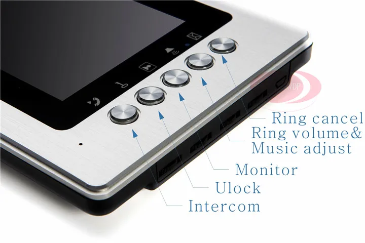 Домашний Видео дверной телефон 7 "цветной монитор Rfid 2 кнопки входная дверь камера видео дверной звонок с электронной системой блокировки
