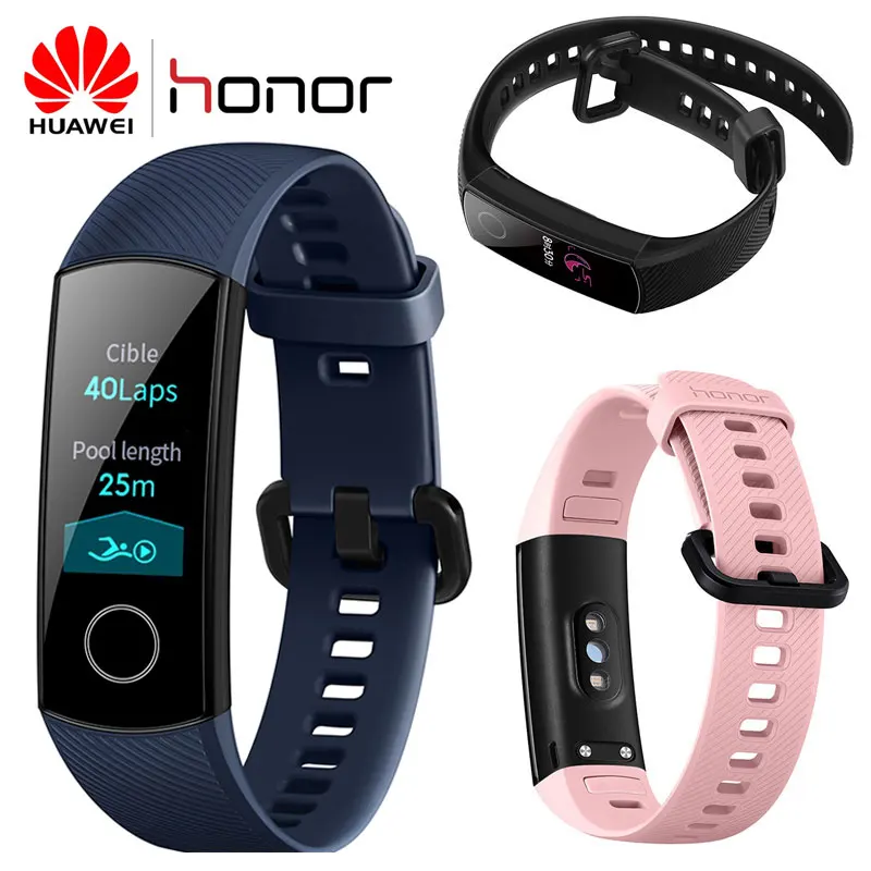 

Honor Band 4 Smart Wristband 0.95" Touchscreen Detect Heart Rate Sleep Monitoring 50m Waterproof Standard Version