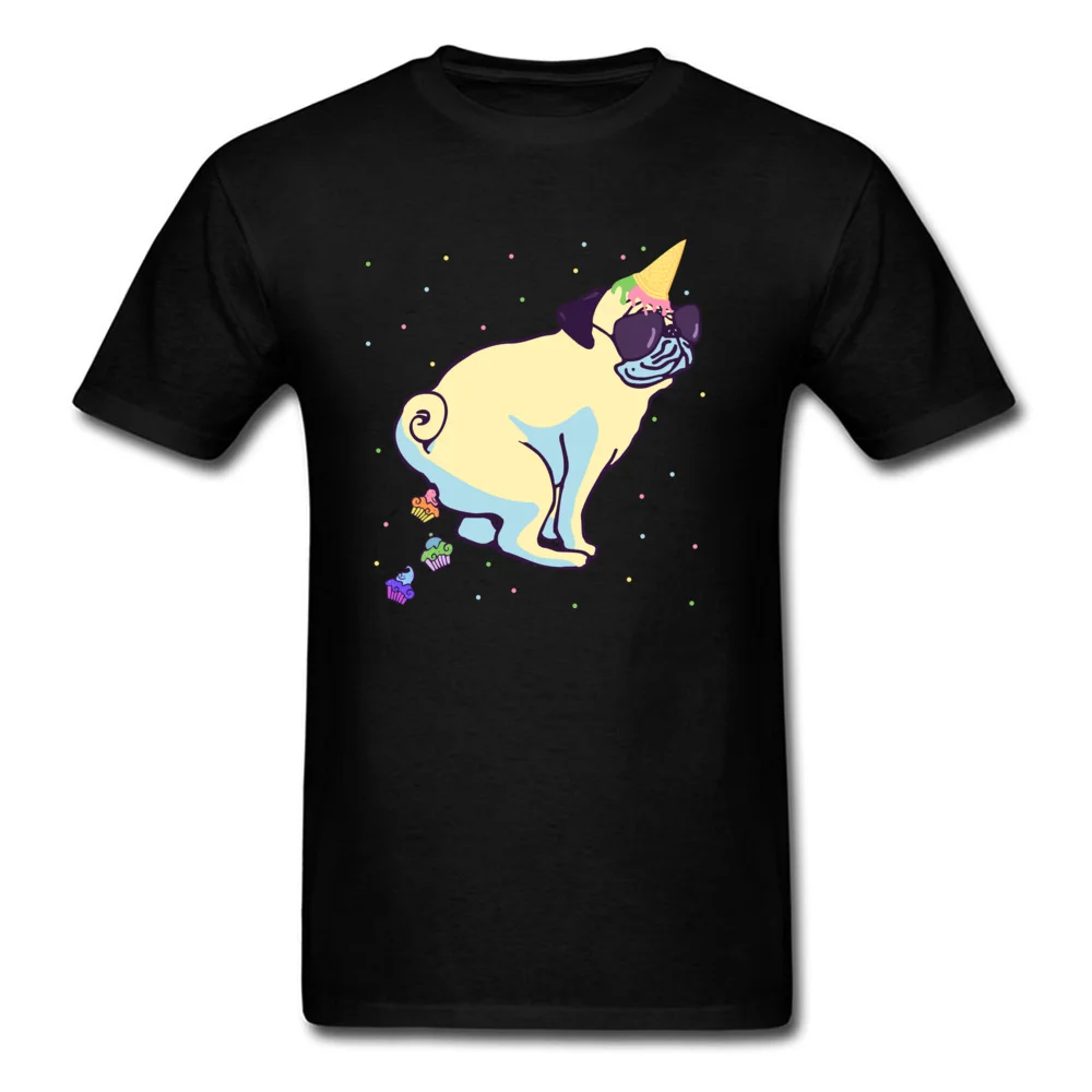 Pug Unicorn poops cupcakes_black