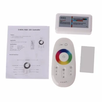 

DC 12V 24V RGB LED Controller+2.4G RF Touch Screen Remote Control For LED Strip Light