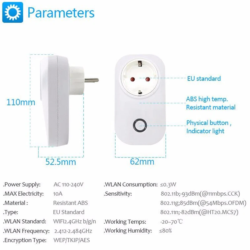 Интеллектуальный выключатель света Sonoff S20 умная Wi-Fi розетка CN AU UK US EU Plug Беспроводной дистанционного розетка переключатель Wi-Fi работает с Alexa Google домашний помощник