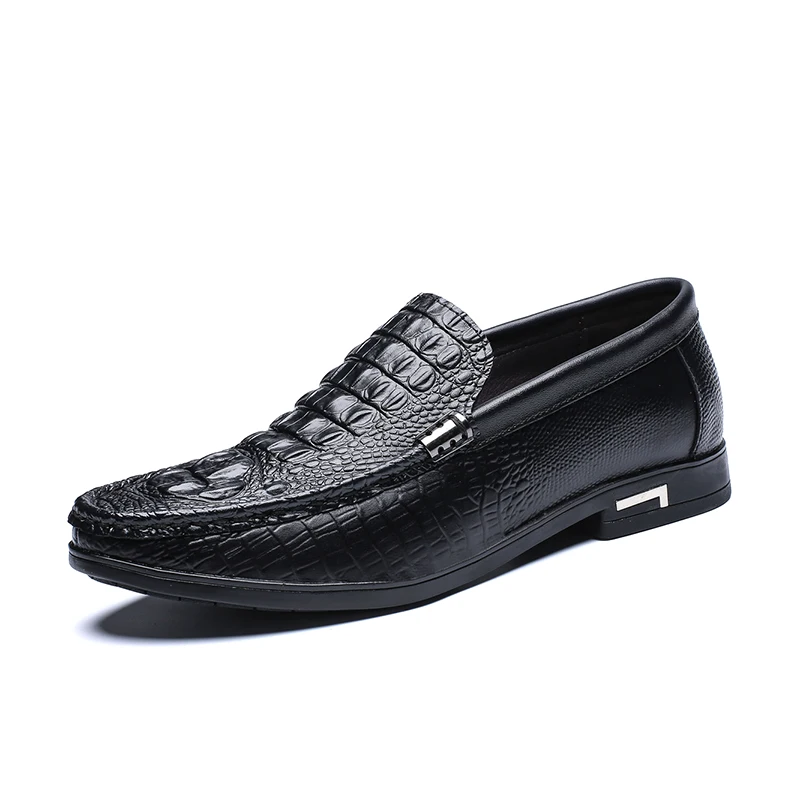 

Spring Autumn Men's Loafers Comfortable Flat Casual Shoes Men Breathable Slip-On Soft Leather Driving Shoes Moccasins