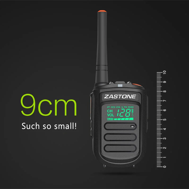 2 шт. Zastone mini9 иди и болтай Walkie Talkie UHF 400-470 МГц Частота двухстороннее радио FM сетевой, портативный коммуникатор радио для радио