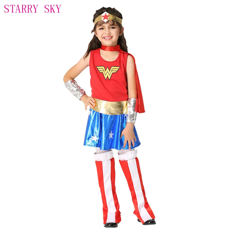 Sexy Super Girls Wonder Cosplay Fancy Dresses Superhero