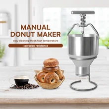 Manual Donut Maker Funnel Steel Cake Donut Batter Dispenser Making Tool Adjusting Thinkness Baking Sweet Funnel with Rack Manual Donut Maker Funnel Steel Cake Donut Batter Dispenser Making Tool Adjusting Thinkness Baking Sweet Funnel with Rack