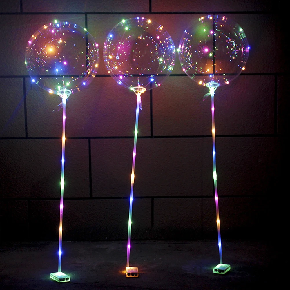 

iTimo Grow Ball Light 18 Inch Fairy Lights LED String Lighting PVC Transparent Helium Light Ball Home Party Decoration