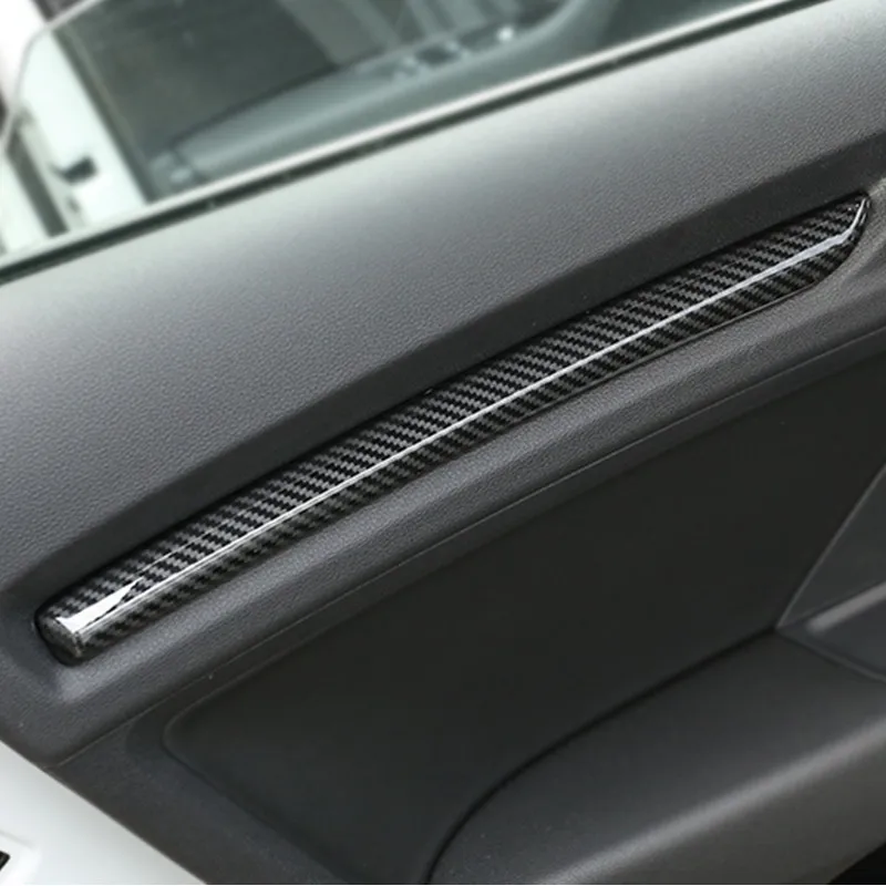 ABS декоративная накладка на приборную панель для Audi A3 8V-18 S3 углеродное волокно стильные накладки на внутреннюю дверь автомобиля