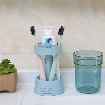 

Creative Toothbrush Toothpaste Holder with Tooth Mug Bethroom Accessories Set Tooth Brush Holder