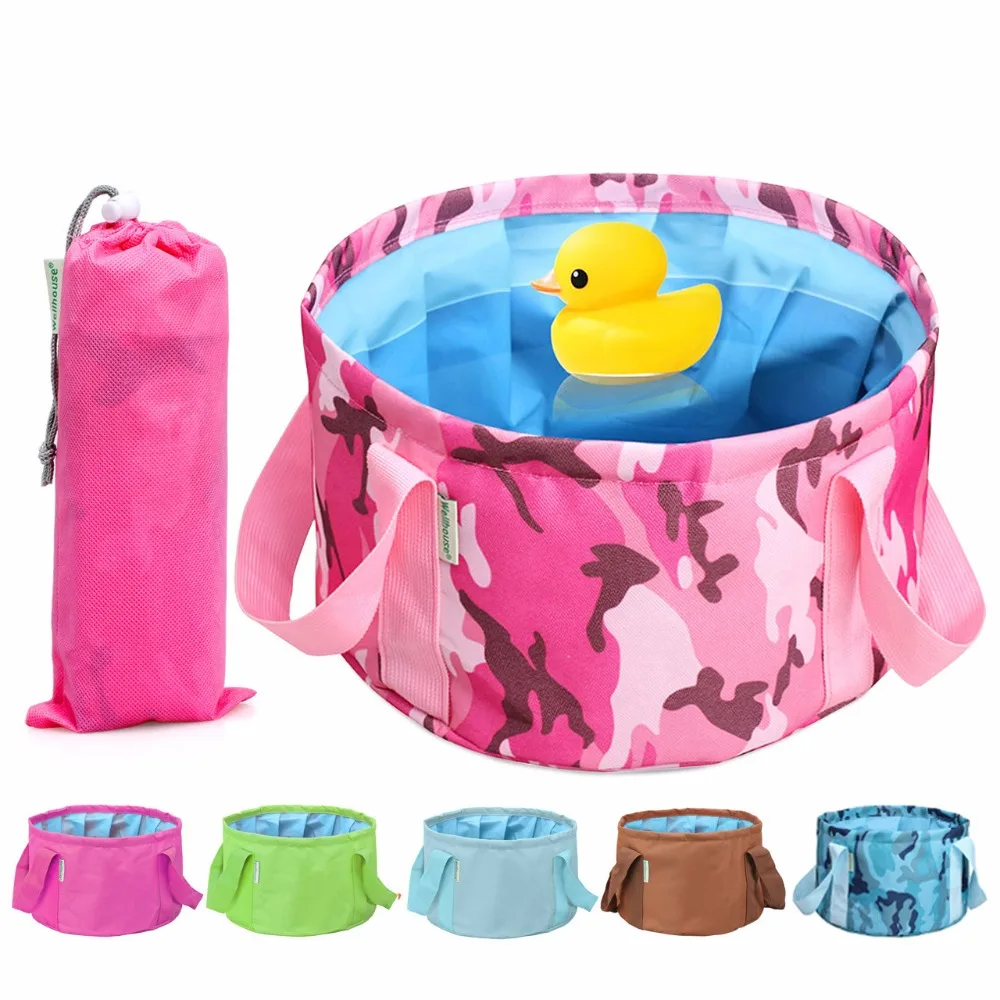 600DOxford cloth 10L Portable Outdoor Travel Foldable Folding Camping