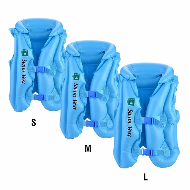 3 Colors Summer Children Inflatable Swimming Life Jacket Buoyancy Safety Jackets Boating Drifting Lifesaving Vest Life Waistcoat