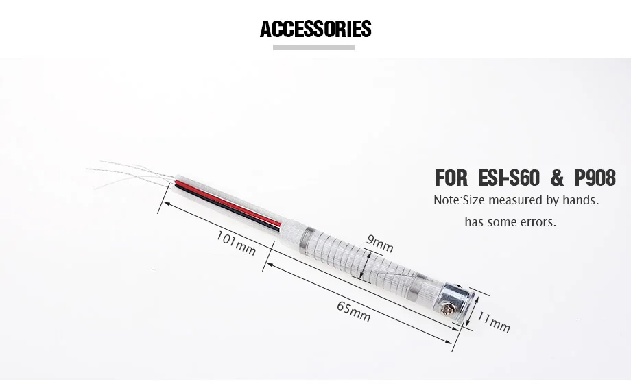 1 шт. паяльник нагреватель для ESI-S60 220 в 60 Вт внешний нагрев