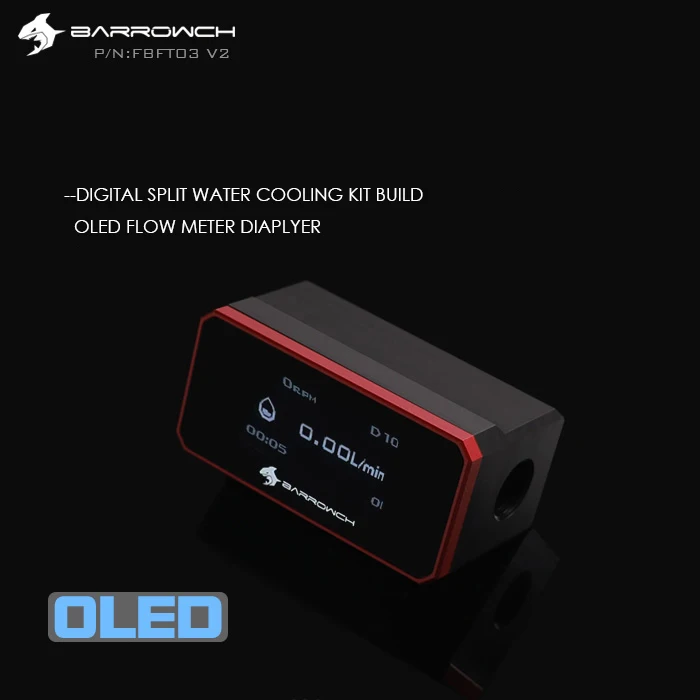BARROWCH температура цифровой дисплей. Расходомер воды водяного ...