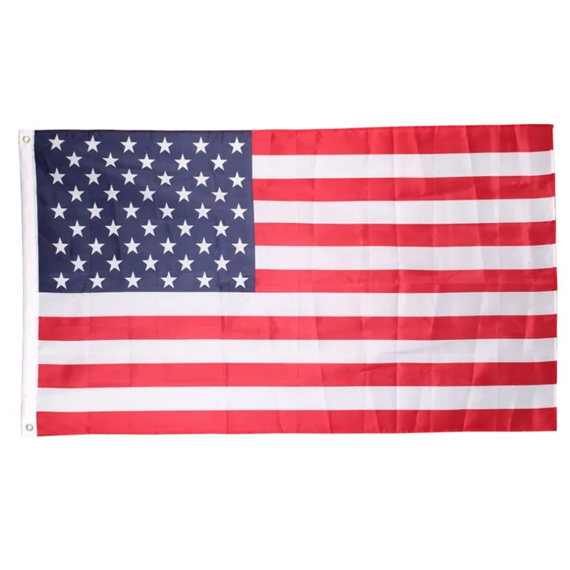 Flag150x90cm флаг США Высокое качество двухсторонние печатные полиэстер американский флаг люверсами флаг США