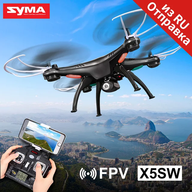 Best Offers Original SYMA  X5SW FPV Drone X5C Upgrade WiFi Camera Real Time Video RC Quadcopter 2.4G 6-Axis remote control Quadrocopter 