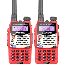 2PCS/LOT Baofeng Red UV-5RA For Police Walkie Talkies Scanner Radio Vhf Uhf Dual Band Ham Radio Transceiver