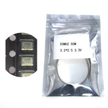 Oscilador de cristal ativo osc 50 mhz 50 m 3225*3.2 2.5 v 25ppm de 10 pces smd 3.3
