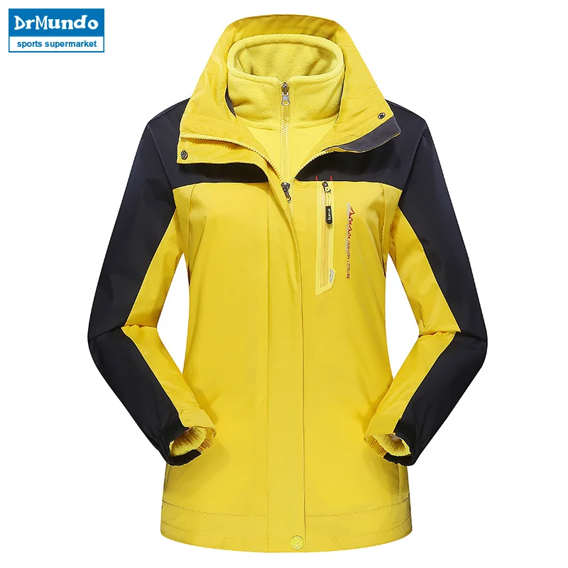 Women ski jacket Mountain Thicken Plus Size Fleece Ski wear Waterproof ...