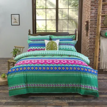 

2.2 / 2.0 / 1.8 / 1.5 / 1.2m bedding four sets Polyester Quilt cover / sheets / pillowcas Chinese national wind Brushed printing