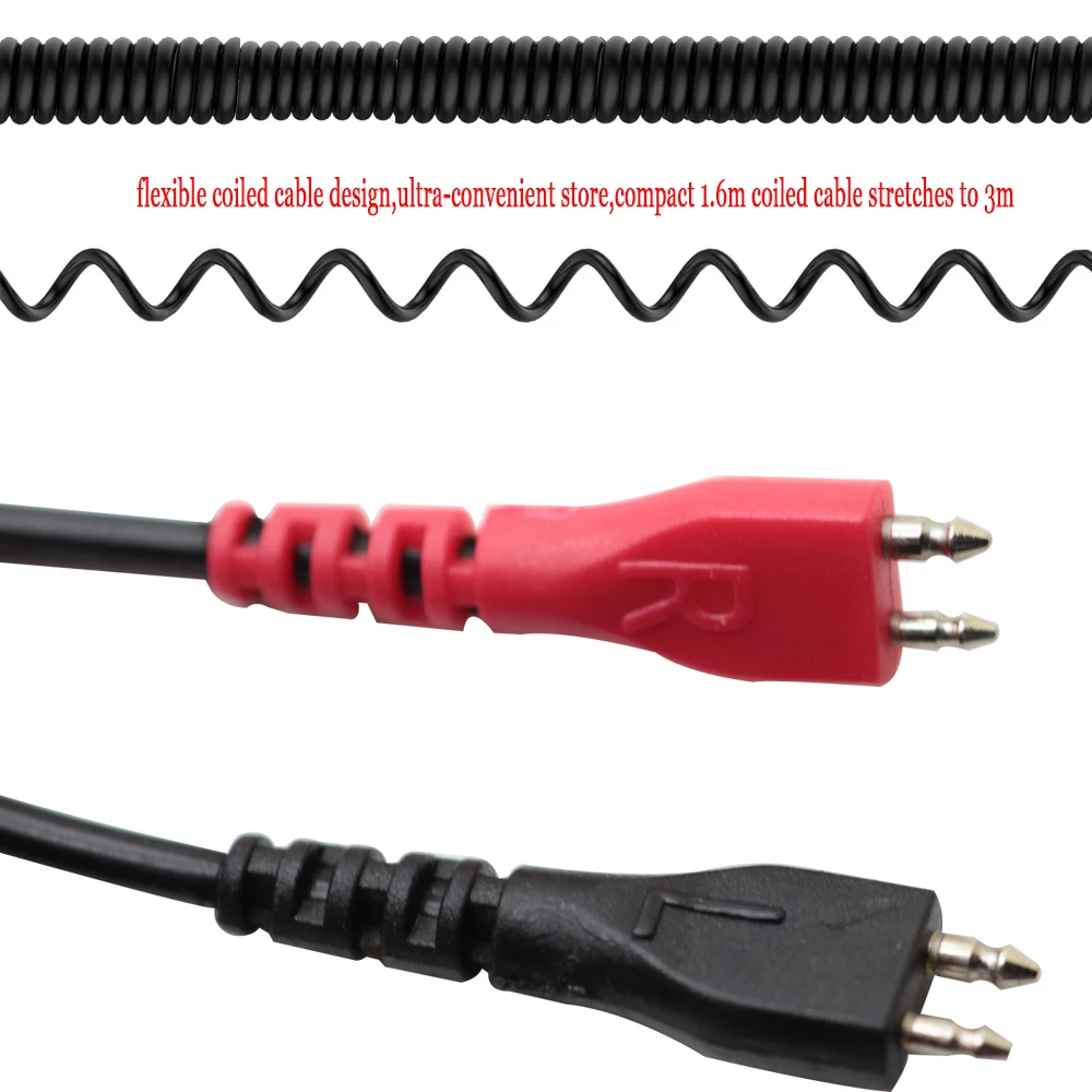 Пружинные рельефные спиральные кабели для наушников Poyatu Сменные Sennheiser HD25 1 5 2 4