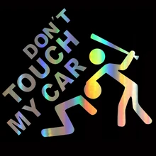 ^#Cheap Car Sticker Don't Touch My Car On Car Funny Vinyl Laser Stickers Decals JDM Motorcycle Car Styling Accessories 15*12.5cm ^#Cheap Car Sticker Don't Touch My Car On Car Funny Vinyl Laser Stickers Decals JDM Motorcycle Car Styling Accessories 15*12.5cm