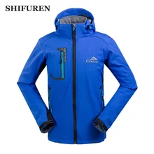 Shifuren Для мужчин Softshell Водонепроницаемый Куртки Открытый Отдых поход Пеший Туризм Куртка зимний флис теплый ветрозащитный Термальность куртка