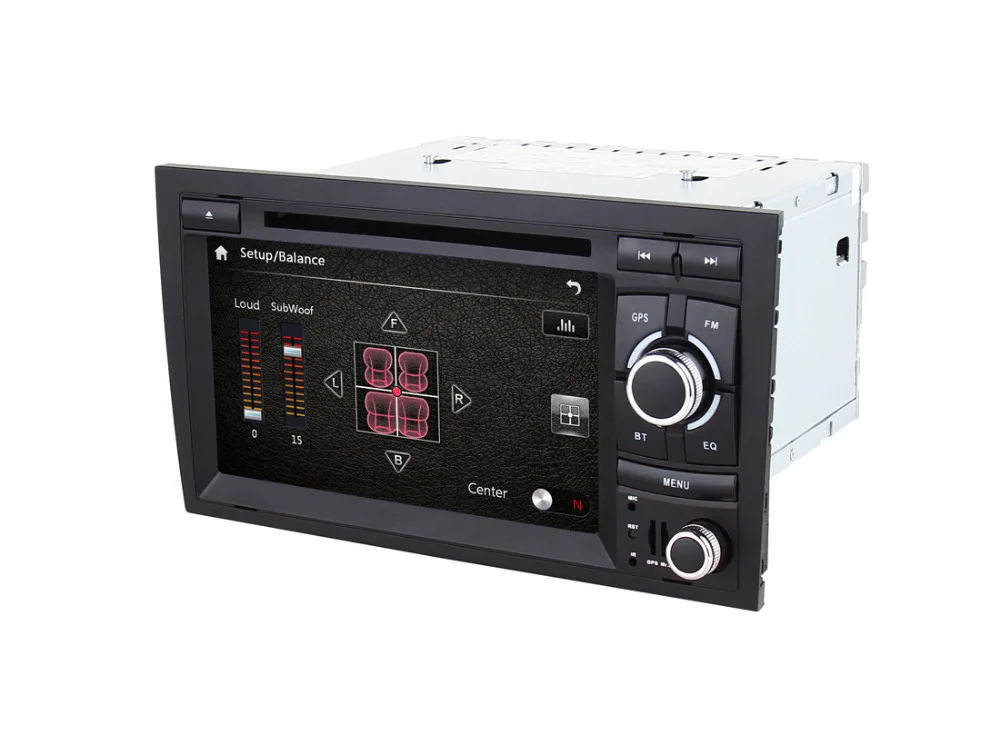 Top 7 inch 2 Din Car DVD Head unit for AUDI A4 2002-2008 With GPS Navigation Stereo Radio RDS Bluetooth + gift map 3