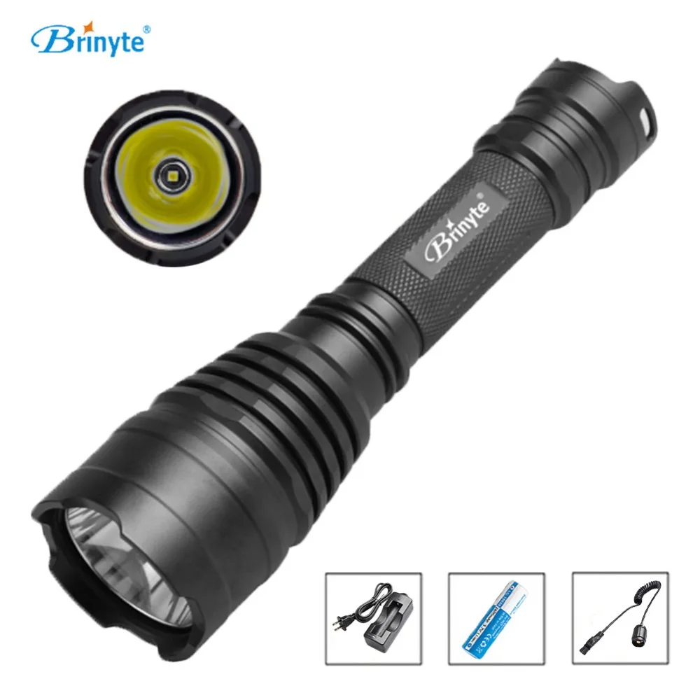 

Free Shipping Asafee B58U Cree XM-L2 LED Rechargeable LED Hunting Flashlight with Remote Switch 18650 Battery and Charger