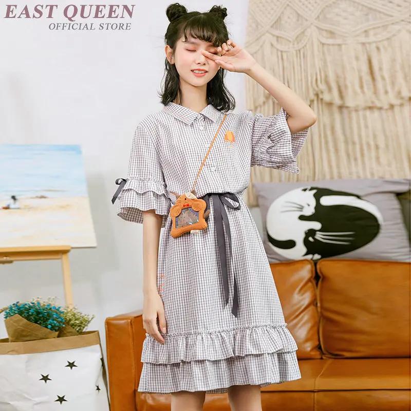 

Japanese style kawaii school dress cute student tartan clothing korean school uniform dress for girls teenagers AA3862 Y A