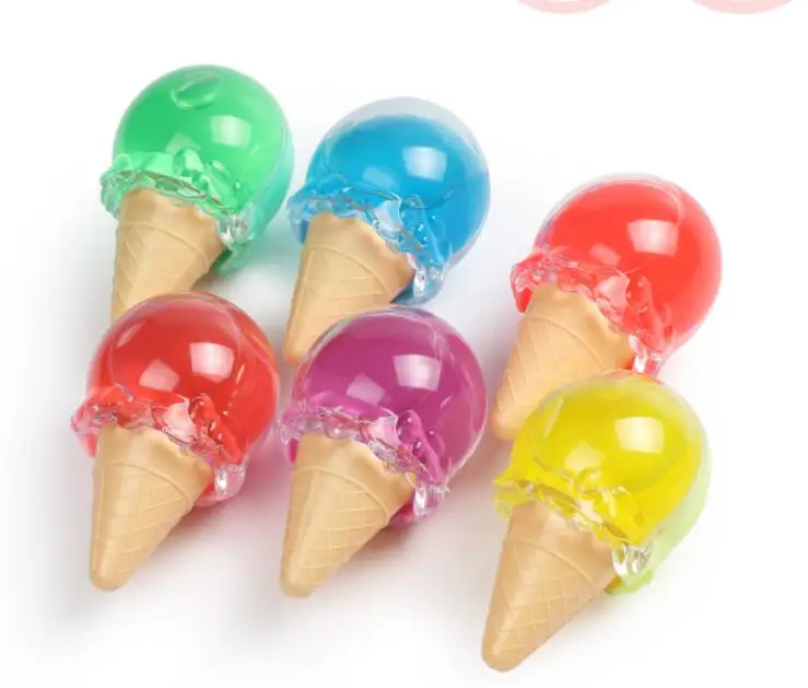 

6 Colors DIY Crystal Slime Kits Ice Cream Cone Slime Crystal Mud Fluffy Slime Colorful Magic Sand Antistress Putty Clay Sets
